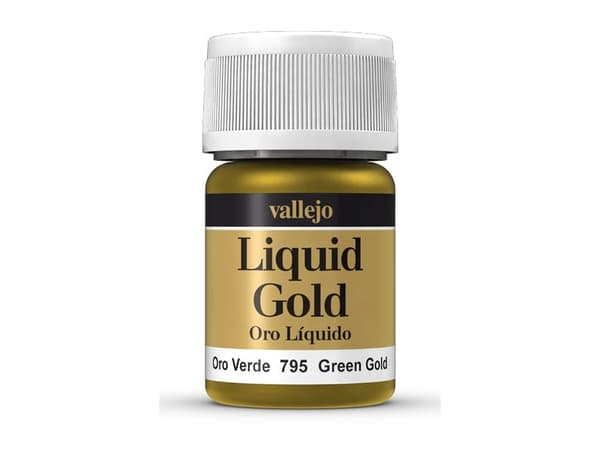 Vallejo 70.795, 35 ml, Guld, Grön, Metallisk, Flaska