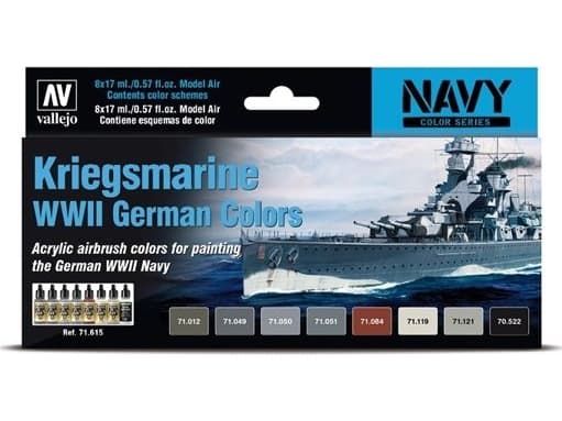 Vallejo Kriegsmmarine WWII tyska färger färger Vallejo 71.611 universal