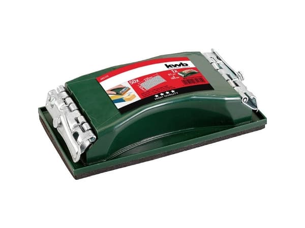 kwb 485121, Fleksibel, Slipebrett, Grønn, Klemmer, 230 x 93 mm, Plast