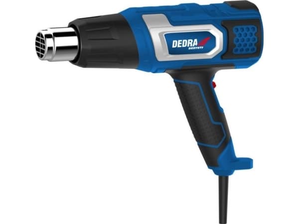 Dedra Heat gun 2000W, temperature control, 4 nozzles, cardboard box
