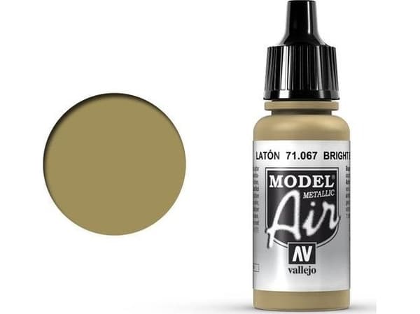 Vallejo Vallejo Model Air Bright Brass (Metallic) 71.067 uniwersalny
