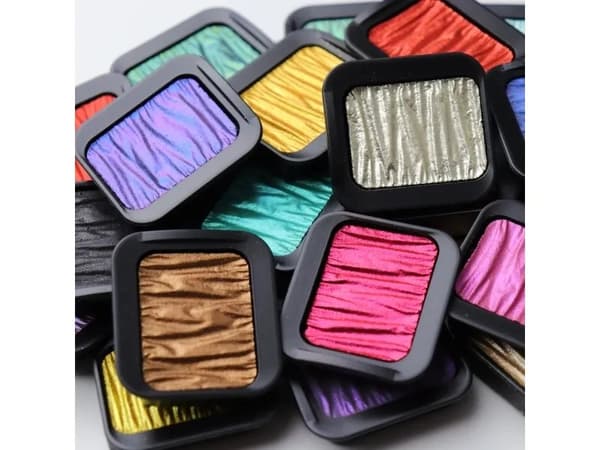 FINETEC® Pearlescent watercolour pan | Copper