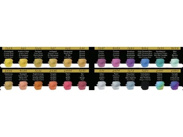 FINETEC® Pearlescent watercolour set Colourful | 24 colours