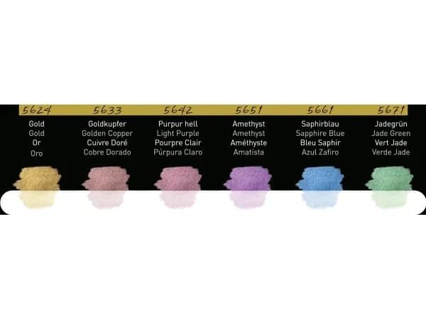 FINETEC® Iridescent watercolour set Pixie Dust | 6 colours