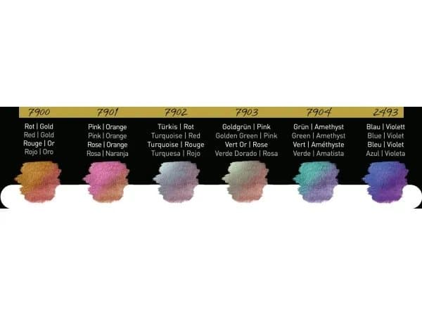 FINETEC® Premium watercolour set Flip-Flop | 6 colours