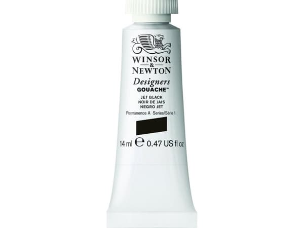 Designers Gouache 14ml Jet Black 335