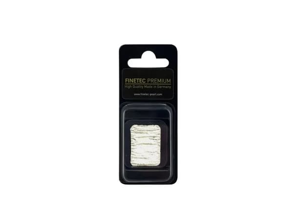 FINETEC® Premium metallic watercolour pan | Real Silver