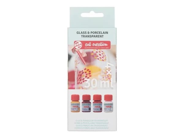 Talens Art Creation Glass & Porcelain Transparent set Pink Frost | 4 x