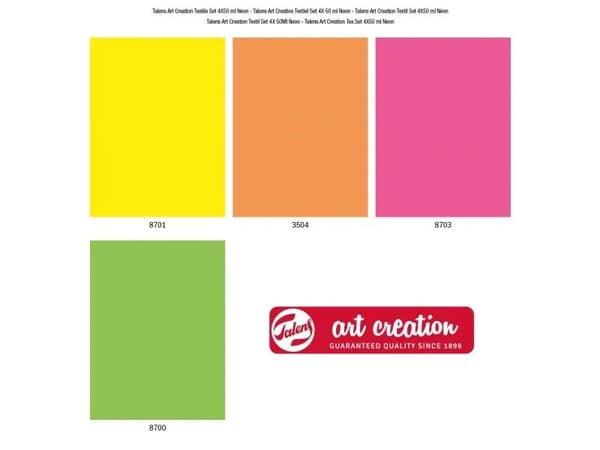 Talens Art Creation Textile set Neon | 4 x