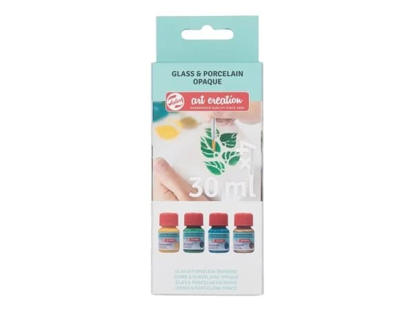 Talens Art Creation Glass & Porcelain Opaque set Green Gold | 4 x