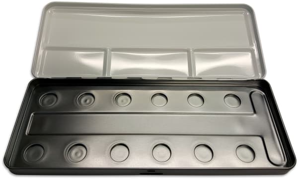 FINETEC® Metal box for 12 pans