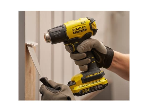 Stanley FATMAX SFMCE530B-XJ, Varmluftspistol, Pistolhåndtak, Sort, Gult, 510 °C, Batteri, Lithium-Ion (Li-Ion)