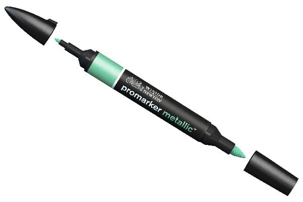 Metallic marker green