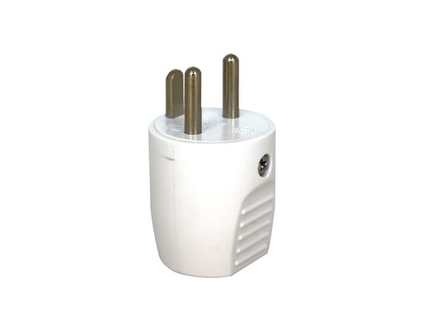 GRIPO stikprop rund m. jord hvid - 2094100