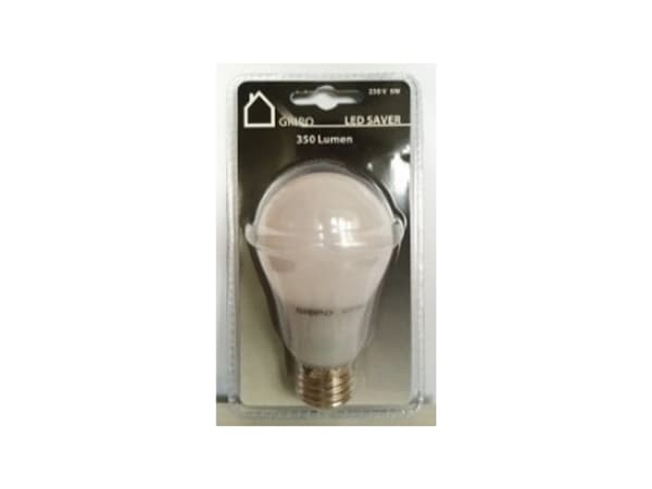 GRIPO LEDpære SMD/E27 270gr =32W 230V/5W/A55/10LED/350Lm - 1654705