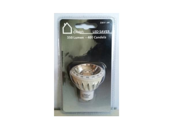 GRIPO GRIPO LED-spot aluminium GU10 5W/350Lm/40dg/30000h - 1654691