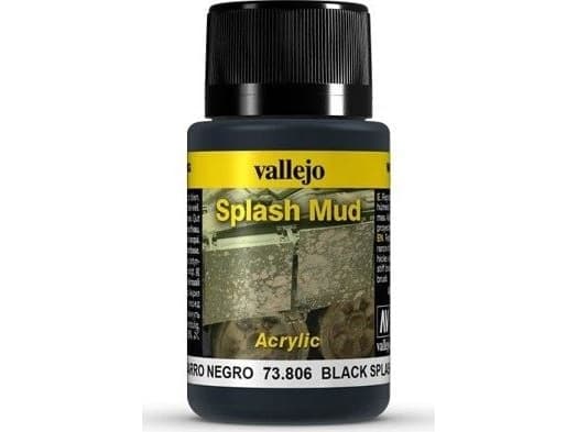 Vallejo 73.806, Svart, Akrylfärg, 40 ml, 1 styck |