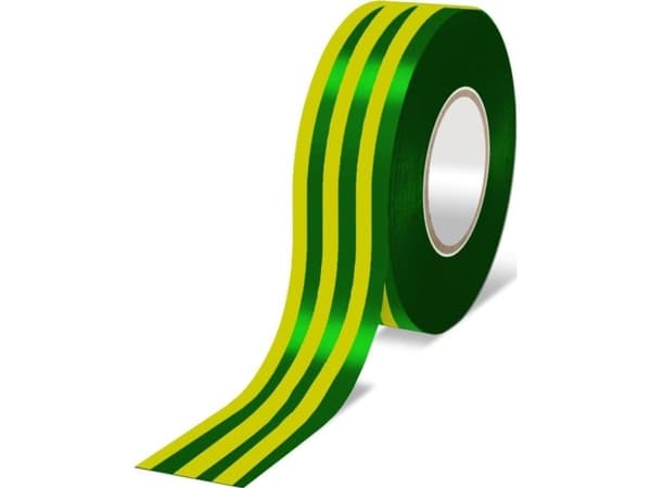 Dedra Electrical insulating PVC tape, yellow-green 19mmx10m