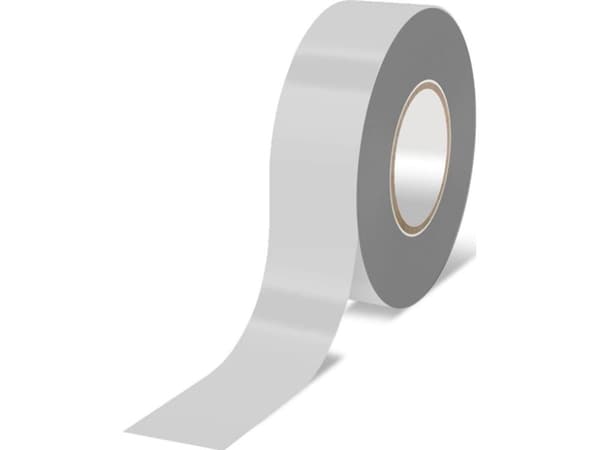 Dedra Electrical insulating PVC tape, white 19mmx10m