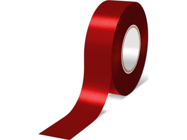 Dedra PVC elektrisk isoleringstejp röd 19mmx33m