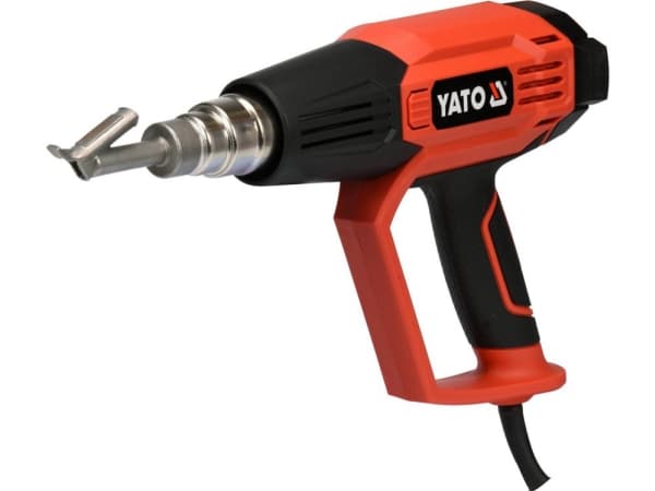 Yato YT-82296, Varmluftspistol, Pistolhåndtak, LCD, II, Overoppheting, Sort, Oransje