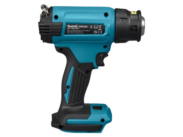 Makita DHG181ZK - Varmepistol - trådløs - 120 - 200 l/min - uten batteri, ingen lader - 18 V