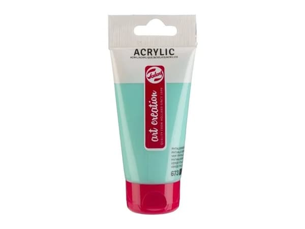 Talens Art Creation Acrylic Colour Tube Phthalo Green Light 673