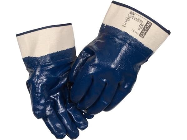 Nitrilhandske, NBR Comfort 8301, heldyppet, str. 10