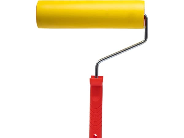PU ROLLER WITH A HANDLE FOR PRESSING WALLPAPER, 240 MM, FI8 MM, PROLINE