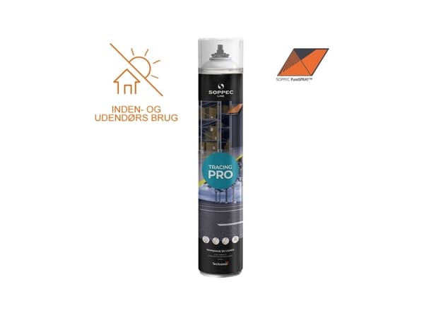SOPPEC-merkkinen spray TRACING PRO 750 ml. VALKOINEN (RAL 9016) - SOPPEC Driverille - 2278006
