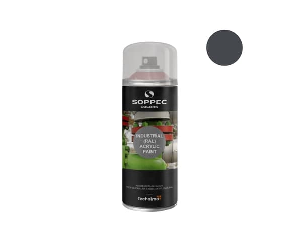 SOPPEC Colors spraymaling akryl 400 ml. RAL 7024 GRAFIT-GRÅ blank