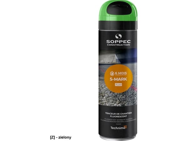 SOPPEC märkesspray S-MARK FLUO 500 ml. GREEN - 2112444