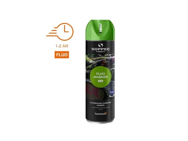 SOPPEC tuotemerkin suihke FOREST FLUO 500 ml. VIHREÄ - 1810088