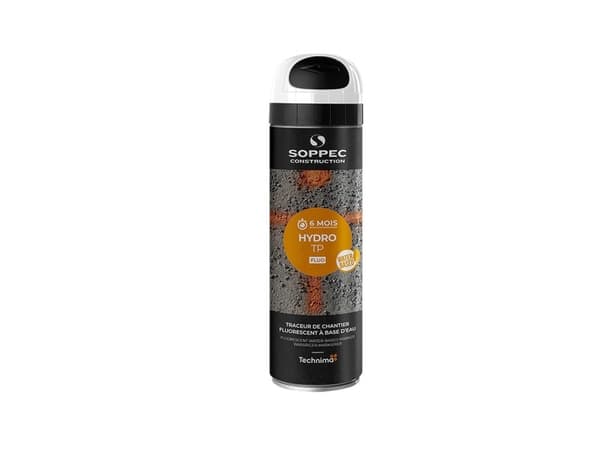 SOPPEC mærkespray TP FLUO HYDRO 500 ml. HVID - 1981058