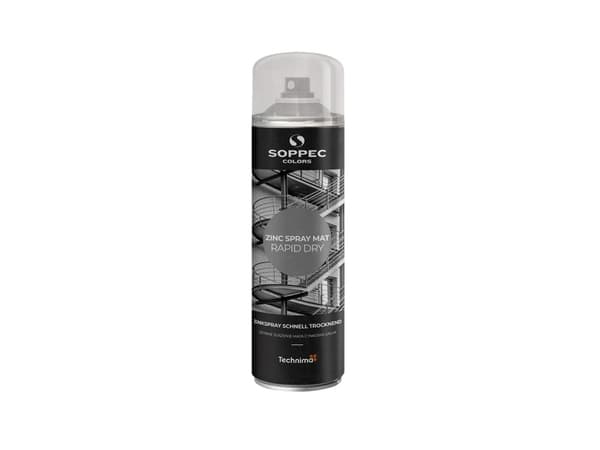 SOPPEC Colors zinkspray 500 ml. MAT RAPID DRY - udg