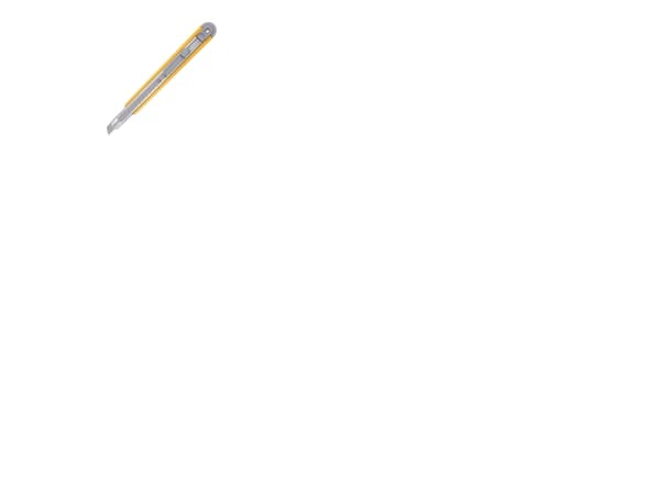 KDS kniv 9mm med skydelås og 3 knivblade - 1878008