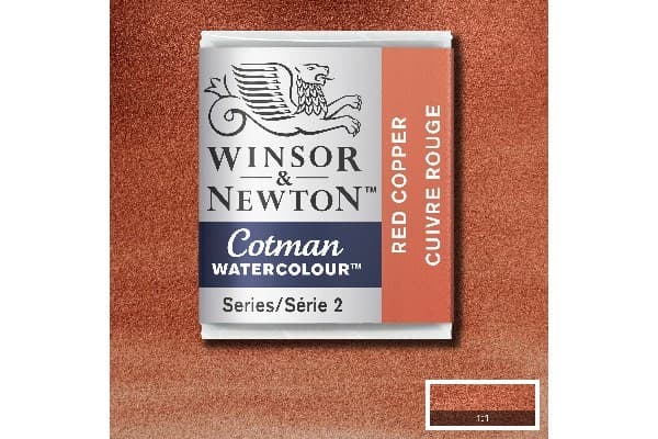 Cotman watercolour 1/2 pan Red Copper 471