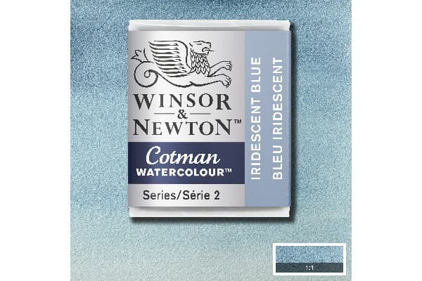 Cotman watercolour 1/2 pan Iridescent Blue 472