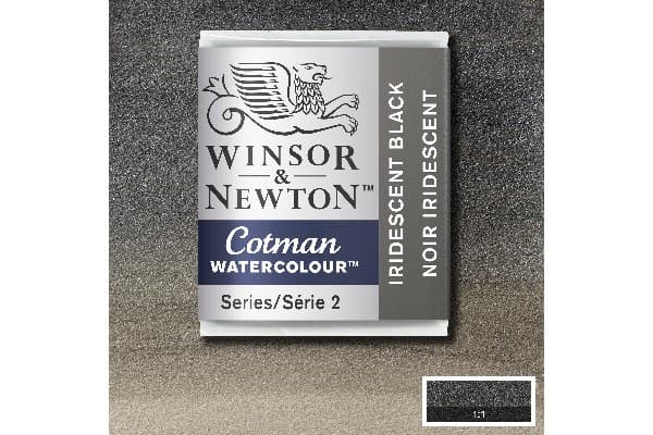 Cotman watercolour 1/2 pan Iridescent Black 473