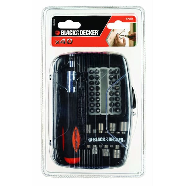 Skruvmejsel med flera ändbitar Black & Decker a7062-xj