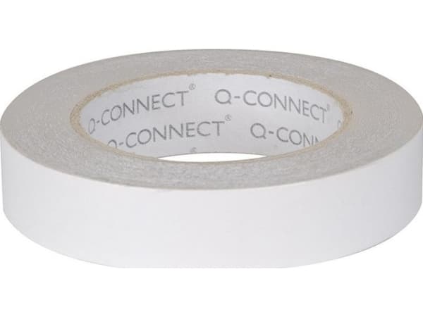 Q-Connect Dobbeltsidig monteringstape, hvit