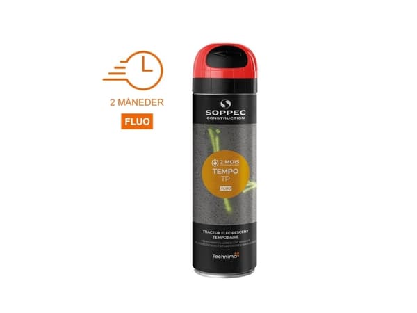 SOPPEC-merkkinen spray TP TEMPO 500 ml. PUNAINEN - 2313641