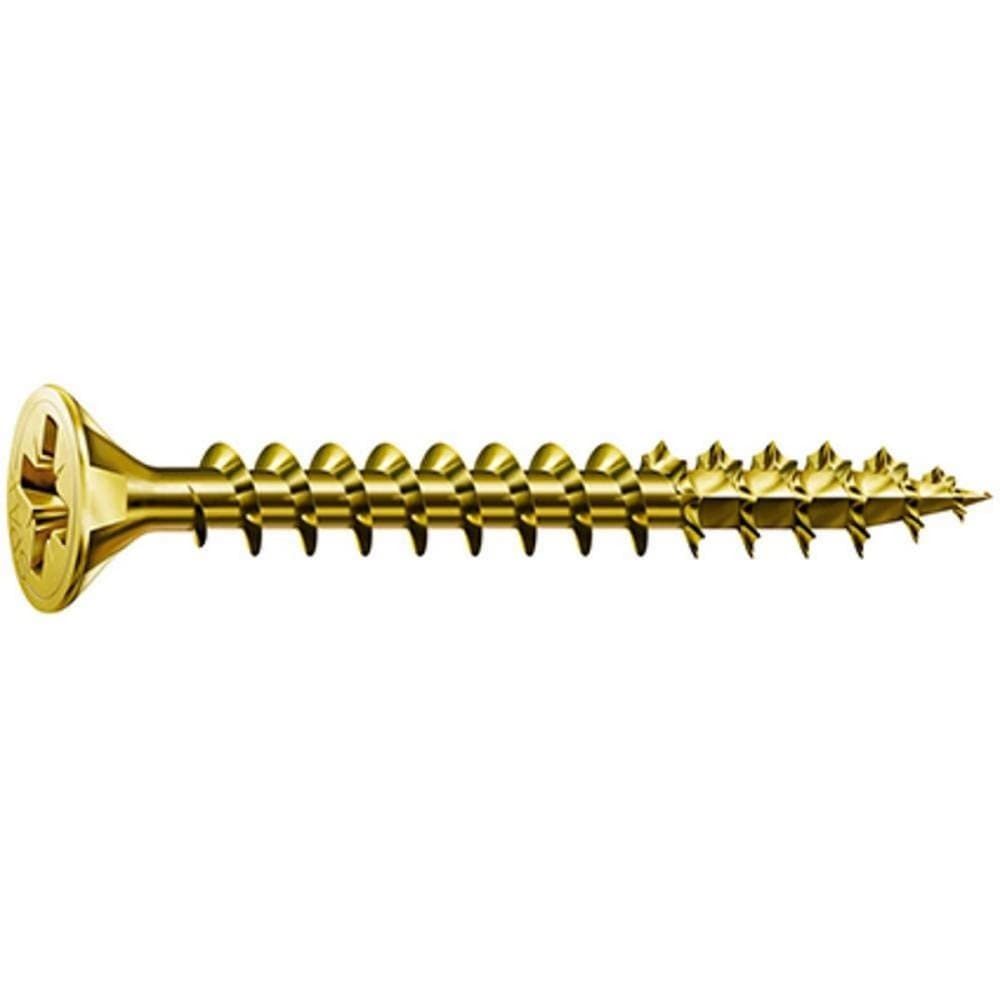 Låda med skruvar SPAX Yellox Trä Platt huvud 20 Delar (3,5 x 30 mm)