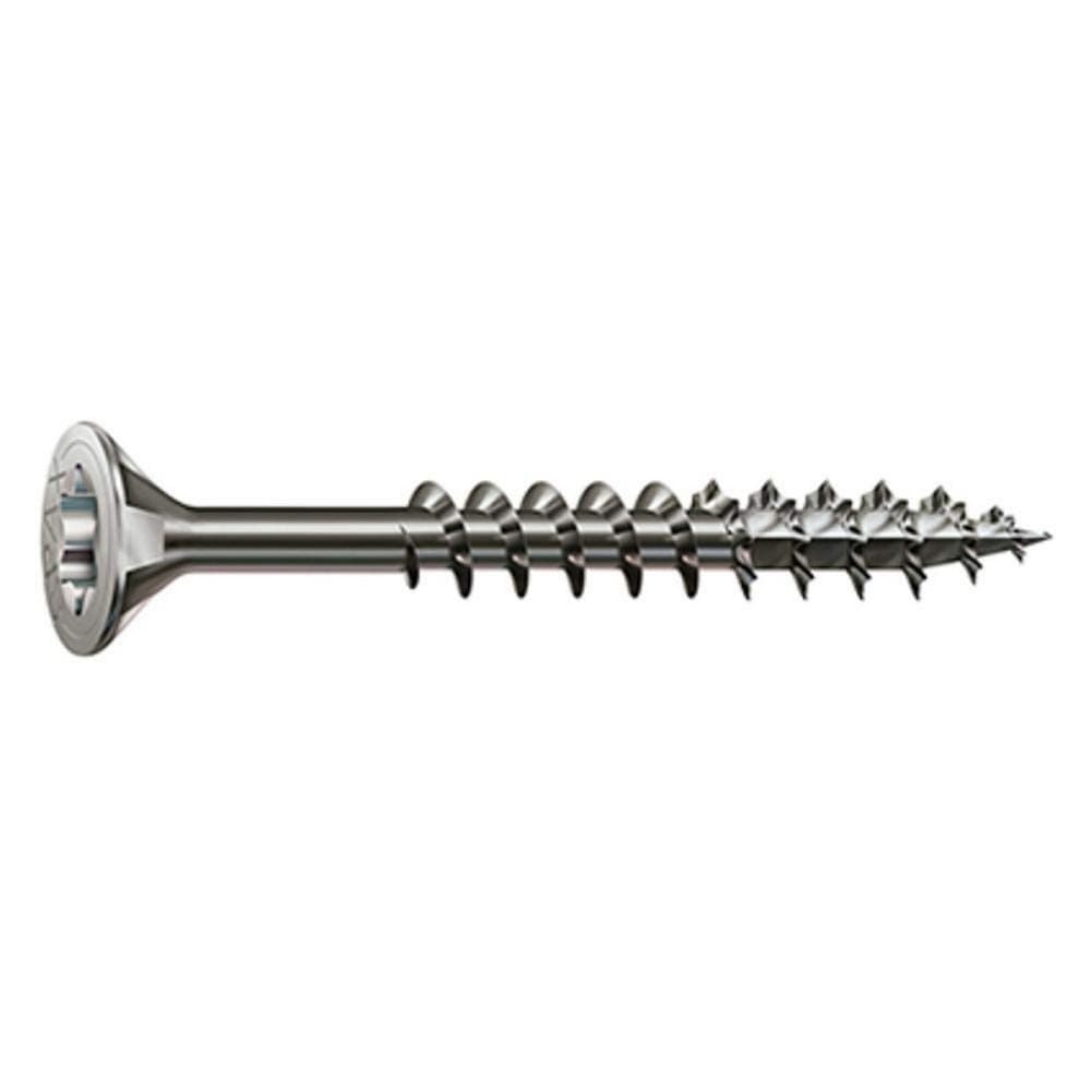 Låda med skruvar SPAX Trä Rostfritt stål Platt huvud 25 Delar (3,5 x 25 mm)