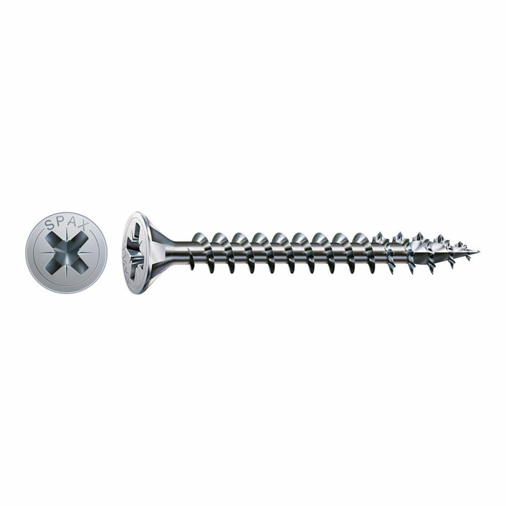 Låda med skruvar SPAX Träskruv Platt huvud (3,5 x 12 mm)