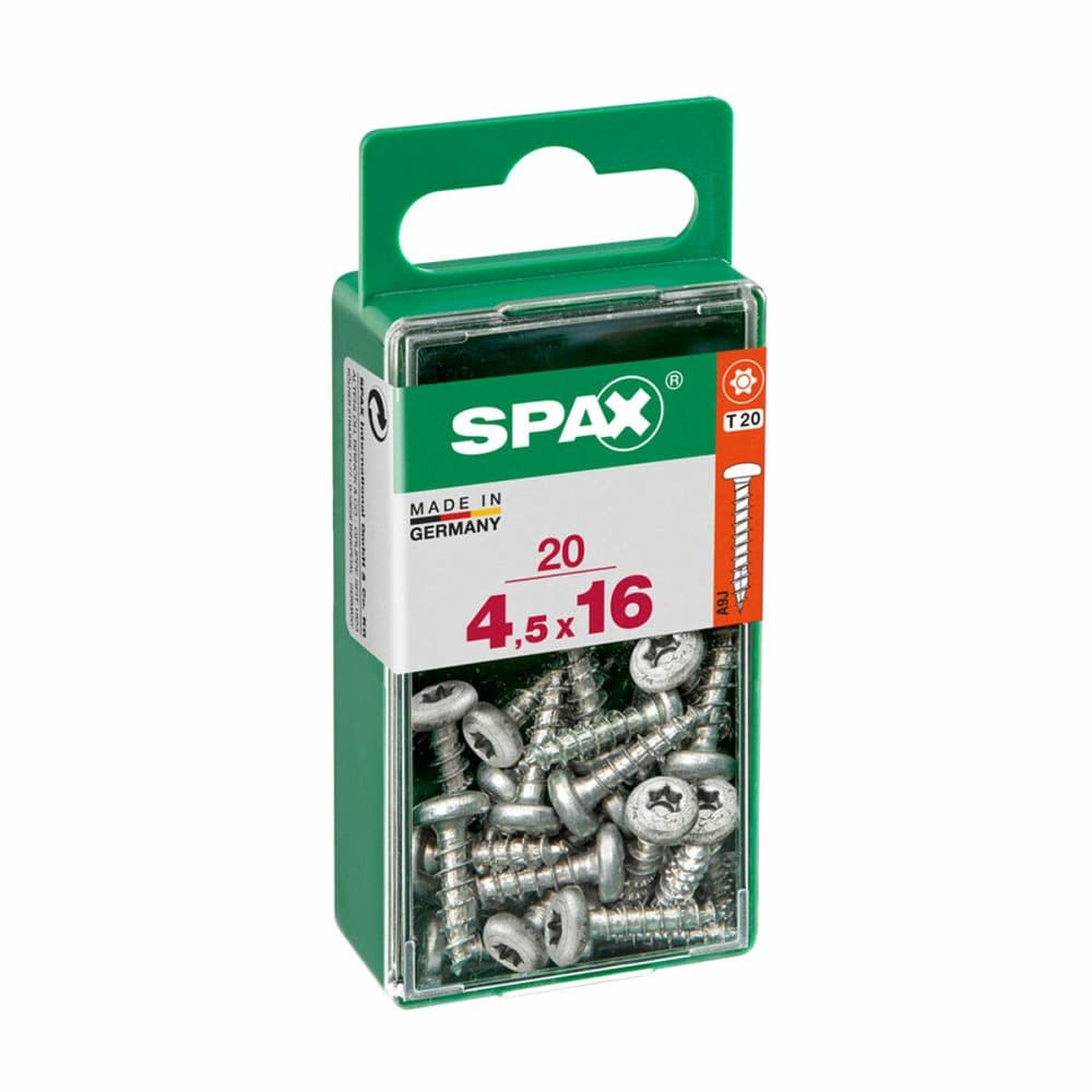 Låda med skruvar SPAX Träskruv Munstycke med runt huvud (4,5 x 16 mm)