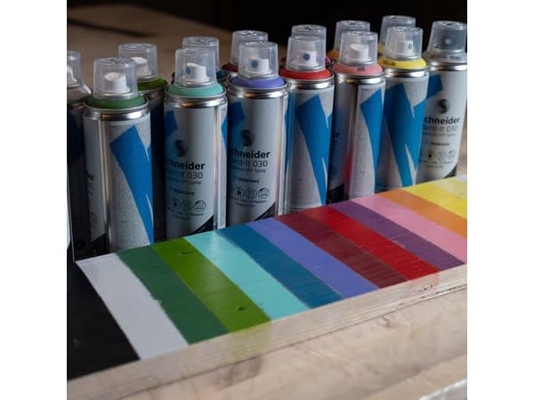 Schneider Schreibgeräte Paint-It 030 Supreme DIY Spray, 200 ml, Sølv, Matte, Sprayboks