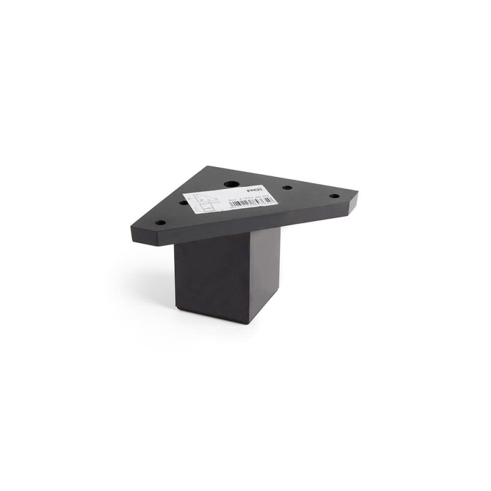 Fötter Rei 972 Fyrkantig Svart ABS Modern (Ø 4,2 x 6 cm)
