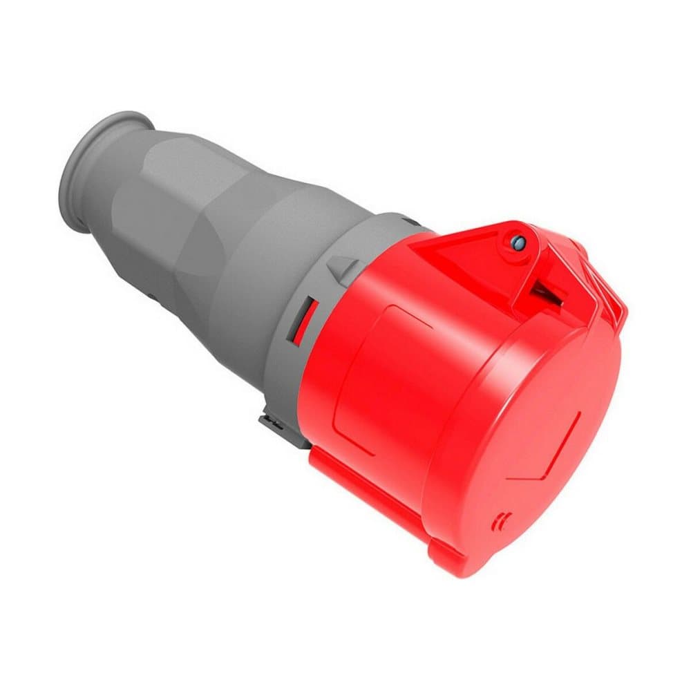 Plug-in base Solera 903144ab CETAC Med lock Röd IP44 32 A 400 V Aeriell