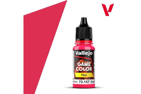 Fluorescerende rød 18ml